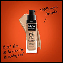 Load image into Gallery viewer, NYX PROFESSIONAL MAKEUP Can&#39;t Stop Won&#39;t Stop Foundation, 24h Full Coverage Matte Finish - True Beige
