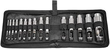 Load image into Gallery viewer, KFidFran 15Pcs Round Steel Hollow Punch Set 3mm to 25mm Leather Craft Hollow Hole Punch Tools for Leather, Watch Band, Gasket Belt, Shoe, Fabric, Canvas Clothe(15-teiliges Rundstahl-Hohllocher-Set 3
