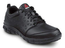 Load image into Gallery viewer, Reebok Work Sublite Cushion Work, Black, Men's, Athletic Style Slip Resistant Soft Toe Work Shoe (9.5 W)
