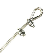 Load image into Gallery viewer, HEVERP 20PCS 1/8 Inches M3 Stainless Steel Wire Rope Cable Clip Clamp
