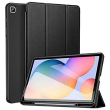 Load image into Gallery viewer, ZtotopCase Galaxy Tab S6 Lite 10.4" Case with Pen Holder, Auto Wake/Sleep, Slim PU Lightweight Trifold Stand Folio Cover for 2020 Samsung Galaxy S6 Lite Tablet Model SM-P610/P615 - Black
