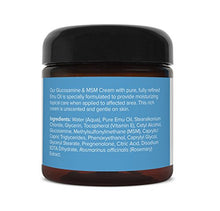 Load image into Gallery viewer, Pure Emu Glucosamine &amp; MSM Emu Oil Cream| Topical Cream Infused with Pure, Fully Refined Emu Oil | Unscented, Gentle Moisturizer, 4 oz
