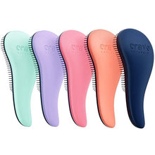 Load image into Gallery viewer, Crave Naturals Glide Thru Detangling Brush for Adults &amp; Kids Hair. Detangler Hairbrush for Natural, Curly, Straight, Wet or Dry Hair. Hair Brushes for Women. Styling Brush (Turquoise)
