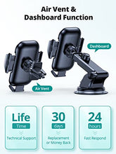 Load image into Gallery viewer, VICSEED Universal Cell Phone Holder for Car [Solid &amp; Durable] Car Phone Holder Mount for Dashboard Windshield Air Vent Long Arm Strong Suction Cell Phone Car Mount Thick Case Heavy Phones Friendly
