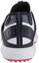 Load image into Gallery viewer, Puma Golf Men's Ignite Pwradapt Caged Golf Shoe, Puma White-Puma Silver-Peacoat, 10.5 M US

