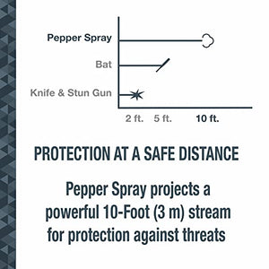 SABRE Self Defense Kit With Pepper Spray And Stun Gun Flashlight, 25 Bursts of Max Police Strength OC Spray, 10-Foot Range, Painful 1.60 µC Charge, 120 Lumens, Rechargeable, Safety Switch, Holster