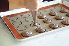 Load image into Gallery viewer, Silpat Perfect Macaron Non-Stick Silicone Baking Mat, 11-5/8&quot; x 16-1/2&quot;, Orange
