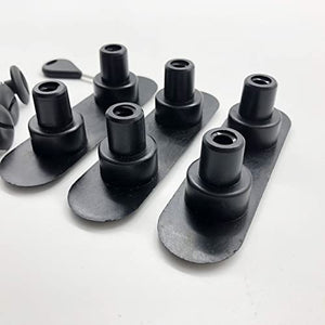 AQUBONA Double Tabs Fins Soft Plug 3pcs for Softboard Soft Top Surfboard Accessories Surfing