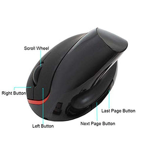 Keturi Ergonomic Wireless Vertical Mouse Charging Mouse Designed Specifically for Gaming.Portable Mobile Optical Mice for Laptop Computer (Blue)