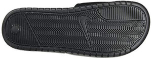 Nike Men's Benassi Just Do It Athletic Sandal, Black/White Noir/Blanc, 10.0 Regular US