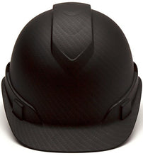 Load image into Gallery viewer, PYRAMEX Ridgeline Cap Style Hard Hat, Vented, 4-Point Ratchet Suspension, Black Graphite Pattern
