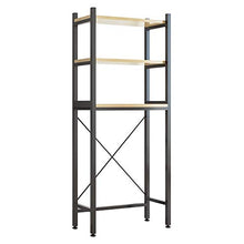 Load image into Gallery viewer, UDEAR 3 Shelf Bathroom Space Saver,Over The Toliet,The Clamshell Washing Machine Rack,Bathroom Corner Stand Storage Organizer Accessories,Bathroom Tower Shelf,Space Saver，Black
