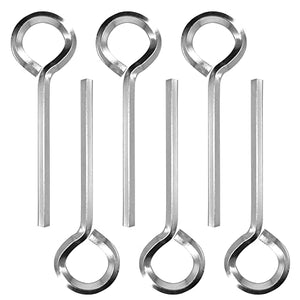 Alamic 5/32 inch Standard Hex Dogging Key with Full Loop Allen Wrench Door Key for Push Bar Panic Exit Devices - 6 Pack
