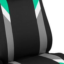 Load image into Gallery viewer, FH Group FB033MINT102 Universal Fit Mint Bucket Automotive Seat Covers fits Most Cars, SUVs, and Trucks (Modernistic Airbag Compatible, Set of 2)
