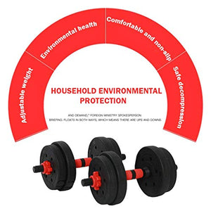 yuai Adjustable Dumbbell Pair, 22LB Dumbbell Set, Dumbbell Combination Environmental Dumbbell Barbell for Strength Training, Weight Loss, Workout Bench, Gym Equipment, and Home Heavy Dumbbells