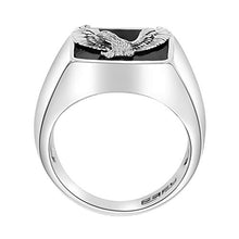 Load image into Gallery viewer, Effy 925 Sterling Silver Onyx Eagle Ring, 5.5 TCW IRS0J717XX
