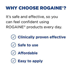 Rogaine Men's Extra Strength 5% Minoxidil Topical Solution for Hair Loss and Regrowth, Treatment for Thinning Hair, 3 Month Supply, Unscented, 2 Fl Oz, Pack of 3