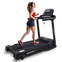 Load image into Gallery viewer, OMA Home Treadmills, Max 2.25 HP Folding Incline Treadmills for Running and Walking Exercise with LED Display of Tracking Heart Rate, Calories - Black
