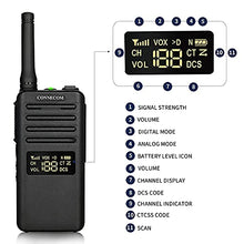 Load image into Gallery viewer, CONNECOM Two Way Radio - Digital &amp; Analog Walkie Talkies for Adults, Rugged 2 Way Radio Rechargeable Business Walky Talky Suitable for Shop, Hotel, Warehouse, Restaurant, CEducation GD700 4 Pack
