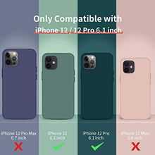 Load image into Gallery viewer, Cordking Designed for iPhone 12 Case, Designed for iPhone 12 Pro Case, Silicone Shockproof Phone Case with [Soft Anti-Scratch Microfiber Lining] 6.1 inch, Navy Blue
