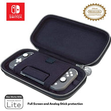 Load image into Gallery viewer, Game Traveler Nintendo Switch Zelda Case - Adjustable Viewing Stand &amp; Game Case Storage , Protective PU Leather Hard Shell Case with Deluxe Carry Handle - Nintendo Switch , Switch OLED and Switch Lite
