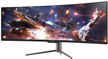 Load image into Gallery viewer, Sceptre Curved 49 inch (5120x1440) Dual QHD 32:9 Gaming Monitor up to 120Hz DisplayPort HDMI Build-in Speakers, Gunmetal Black 2021 (C505B-QSN168)
