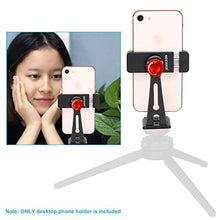 Load image into Gallery viewer, Neewer Metal Cellphone Holder Clip Desktop Tripod Mount Adapter for iPhone X 8 8plus 7 7plus，Samsung S9 S8，Huawei P9 Smartphone within 2.2-3.5 inches Width，Mount Tripod Ball Head Light Stand Slider
