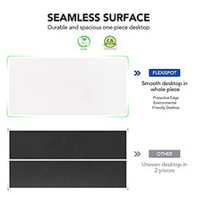 Load image into Gallery viewer, Flexispot EC1 Large Electric Stand Up Desk Workstation White Whole-Piece Desk Board Home Office Computer Standing Table Height Adjustable Desk (White Frame + 55&quot; White Top)
