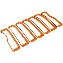 Load image into Gallery viewer, Bonbo Mesh Grille Grill Insert &amp; Headlight Turn Light Cover Trim Exterior Accessories for Jeep Wrangler JL Sport/Sports 2018 2019 2020 2021 2022 (Orange)
