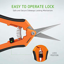 Load image into Gallery viewer, VIVOSUN Garden Hand Pruner Shear with Curved Blade and 8 Inch Bypass Pruning Shear, Orange
