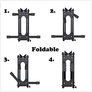 Clothink Foldable Bicycle Storage Stand, Bike Floor Parking Rack Wheel Holder for Garage Indoor for Mountain and Road Bike