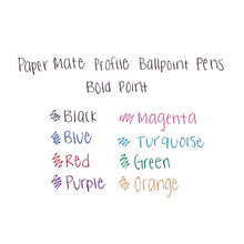 Load image into Gallery viewer, Paper Mate 1960662 Profile Retractable Ballpoint Pens, Assorted Colors, 8-Count
