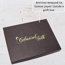 Load image into Gallery viewer, Celestial Silk 100% Silk Pillowcase for Hair Zippered Luxury 25 Momme Mulberry Silk Charmeuse Silk on Both Sides of Cover -Gift Wrapped- (Standard, Silver)
