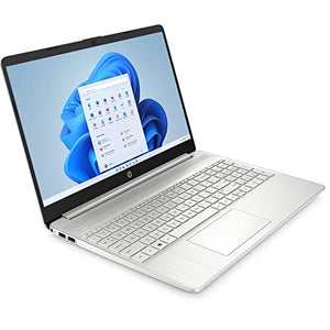 [Windows 11 Home] HP 15 15.6" Laptop Computer, Octa-Core AMD Ryzen 7 5700U up to 4.3GHz (Beat i7-1165G7), 8GB DDR4 RAM, 256GB PCIe SSD, WiFi 6, Bluetooth 5.2, Webcam, Type-C, Silver, 64GB Flash Drive