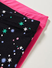 Load image into Gallery viewer, Spotted Zebra Girls' Leggings, Pack of 5, Black/Navy/Pink, Space/Multi Color, Small
