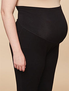 Motherhood Maternity Women's Maternity Active Secret Fit Belly Boot Cut Yoga Pant, Black, Small