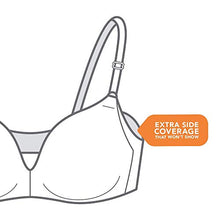 Load image into Gallery viewer, Warner's Women's No Side Effects Wirefree Contour Bra, Butterscotch/White Dot Print, 34C
