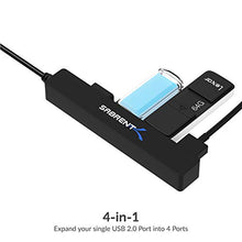 Load image into Gallery viewer, Sabrent 4 Port Portable USB 2.0 Hub (9.5&quot; Cable) for Ultra Book, MacBook Air, Windows 8 Tablet PC (HB-MCRM)
