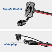 Load image into Gallery viewer, Kewig SAE Quick Connector Harness, SAE Adapter Male Plug to Female Socket Cable, 1FT 12AWG SAE Extension Cord [ 2 Pack ]
