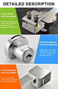 Sliding Glass Door Ratchet Lock Showcase Lock Glass Display Case Lock 8 Pack Keyed Alike