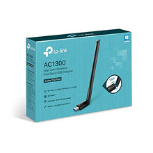 Load image into Gallery viewer, TP-Link USB WiFi Adapter for Desktop PC, AC1300Mbps USB 3.0 WiFi Dual Band Network Adapter with 2.4GHz/5GHz High Gain Antenna(Archer T3U Plus), MU-MIMO, Windows 11/10/8.1/8/7/XP, Mac OS 10.9-10.15

