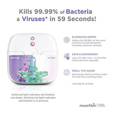 Load image into Gallery viewer, Munchkin Portable UV Sterilizer, Kills 99.99% of Germs in 59 Seconds, White, Mini UV Light Sanitizer Box
