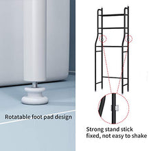 Load image into Gallery viewer, UDEAR 2 Shelf Bathroom Space Saver,Over The Toliet,Over The Washing Machine Rack,Bathroom Corner Stand Storage Organizer Accessories,Bathroom Tower Shelf,Black
