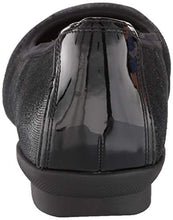 Load image into Gallery viewer, Clarks Women's Sara Orchid Ballet Flat, Black Leather Combi, 8.5
