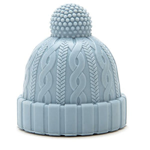 Beanie Cap Decorative Silicone Bottle Stopper in a gift box, Set of Two, Novelty Cork Replacement, Beverage and wine Keeper, champagne bottle stoppers (Blue & Grey)