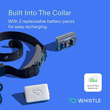 Load image into Gallery viewer, Whistle GPS + Health + Fitness - Smart Dog Collar, Waterproof Dog GPS Tracker Plus Health &amp; Fitness Monitor, 24/7 Pet Tracker, 2 Rechargeable Batteries, Switch (Newest Model), (Black), S/M

