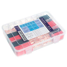 Load image into Gallery viewer, RockDIG 50 PCS AWG 8/6/4/2 Heavy Duty Bare Copper Wire Lugs, Closed-End Tubular Ring Terminals, Battery Electrical Cable Wire Connectors Assortment Kit(with 50 PCS Heat Shrink Tubings Set)
