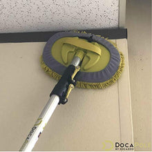 Load image into Gallery viewer, DocaPole 7-30 Foot Wall Duster Extension Pole | Chenille Microfiber Cleaning Head | For Use by Hand or with an Telescopic Pole | High Reach Duster for Walls and High Ceilings | Washable Cleaning Cloth
