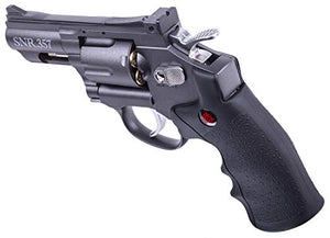 Crosman SNR357 .177-Caliber Pellet/4.5 MM BB CO2-Powered Snub Nose Revolver, Black/Grey