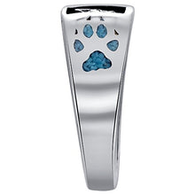 Load image into Gallery viewer, Southwestern Style Natural Turquoise Gemstone Sterling Silver Wolf Paw &amp; Claw Ring Size 10
